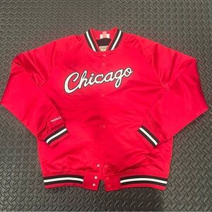 Chicago Bulls Mitchell & Ness ‘Windy City’ Satin Jacket